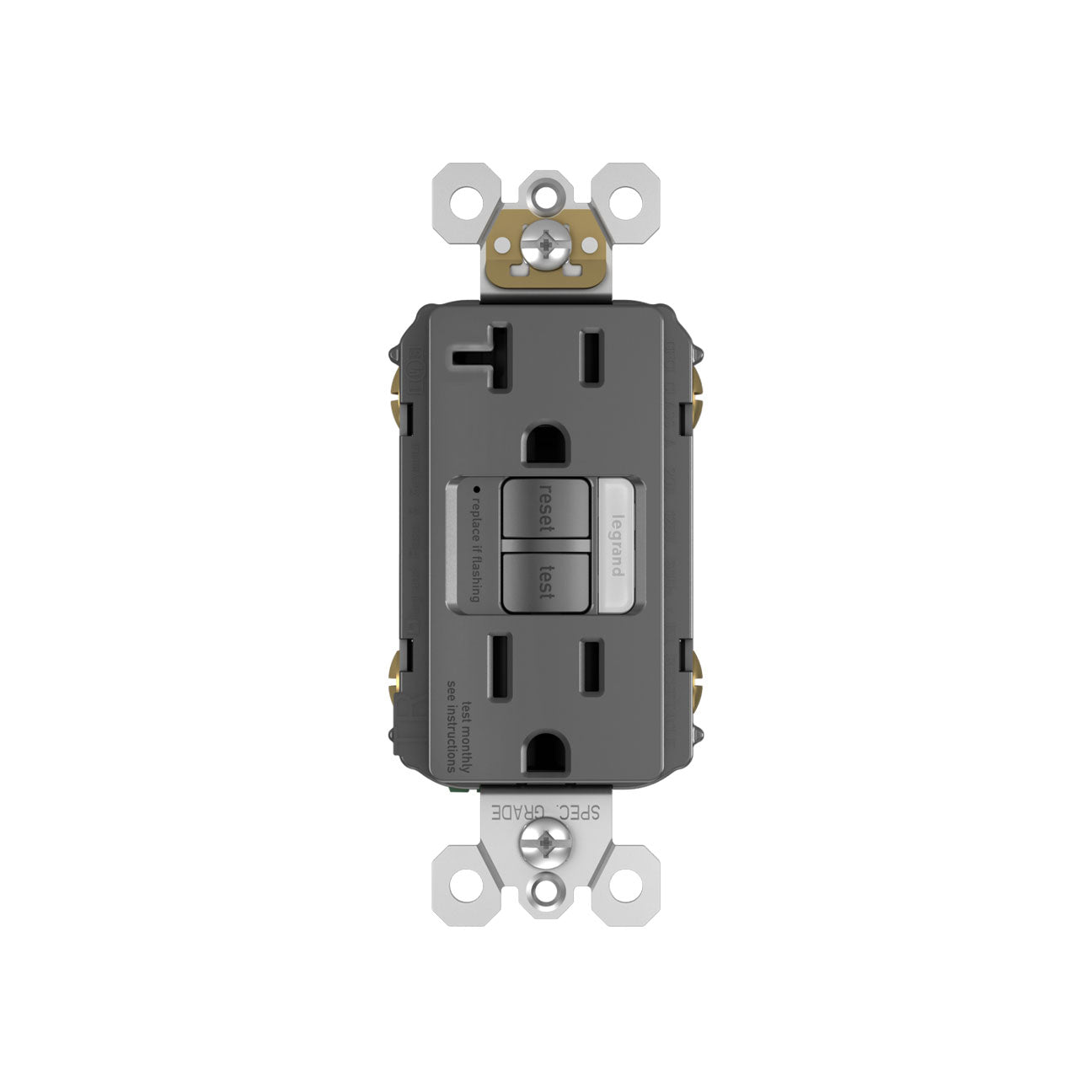 GFCI Receptacle + Nightlight: TR, 20A