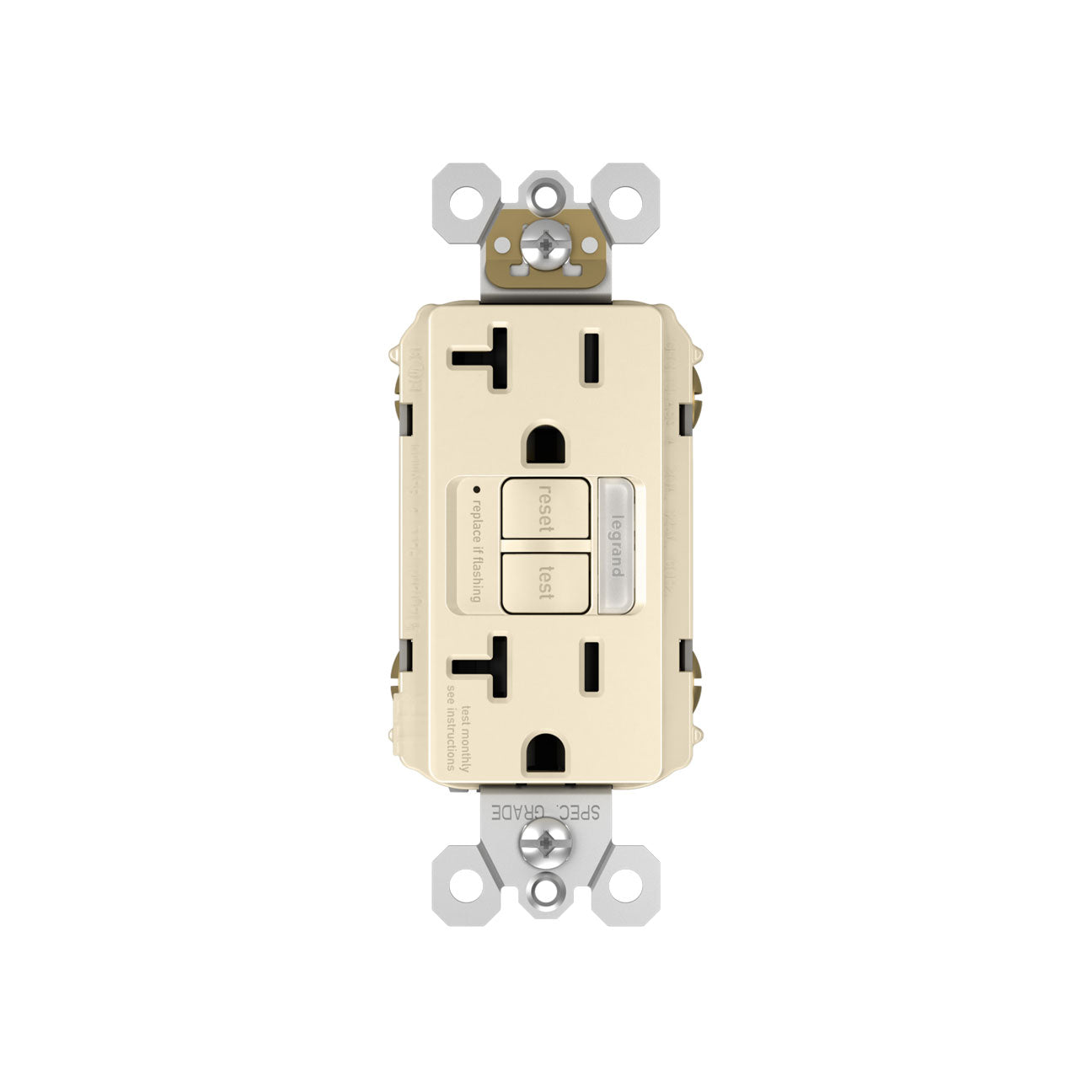 GFCI Receptacle + Nightlight: TR, 20A