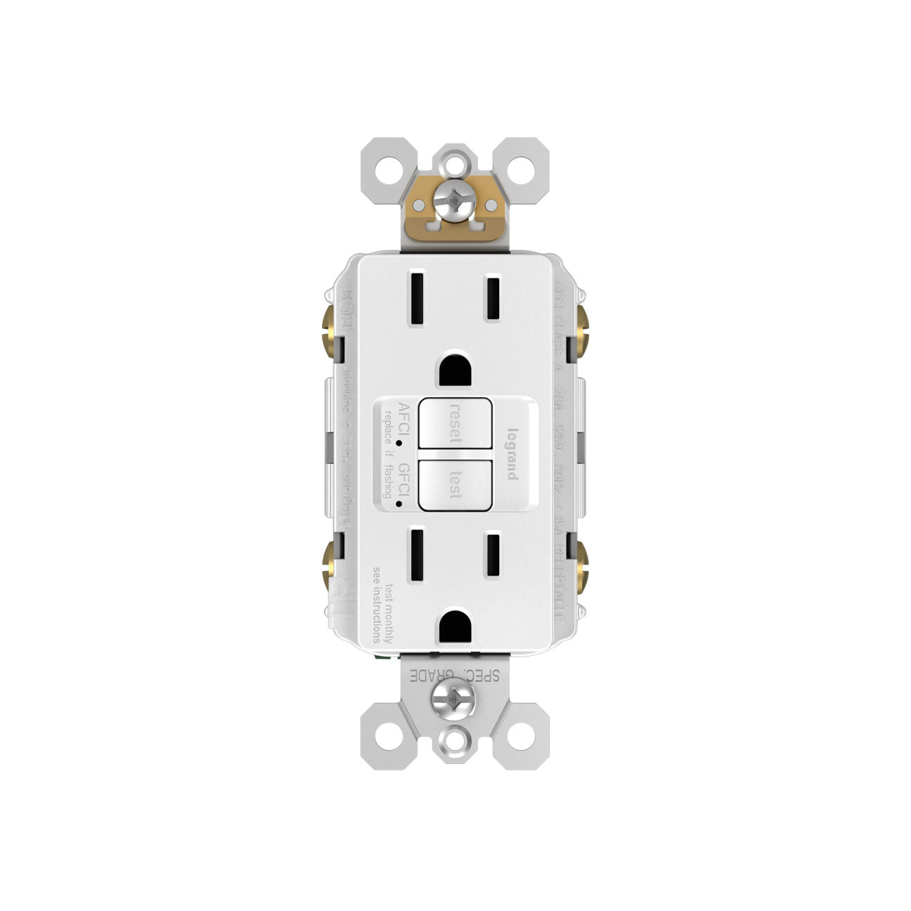 AFCI/GFCI Receptacle: TR, 15A