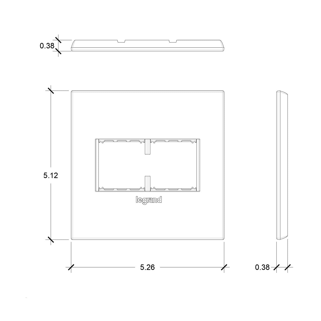 Adorne® Wall Plate: 2-Gang