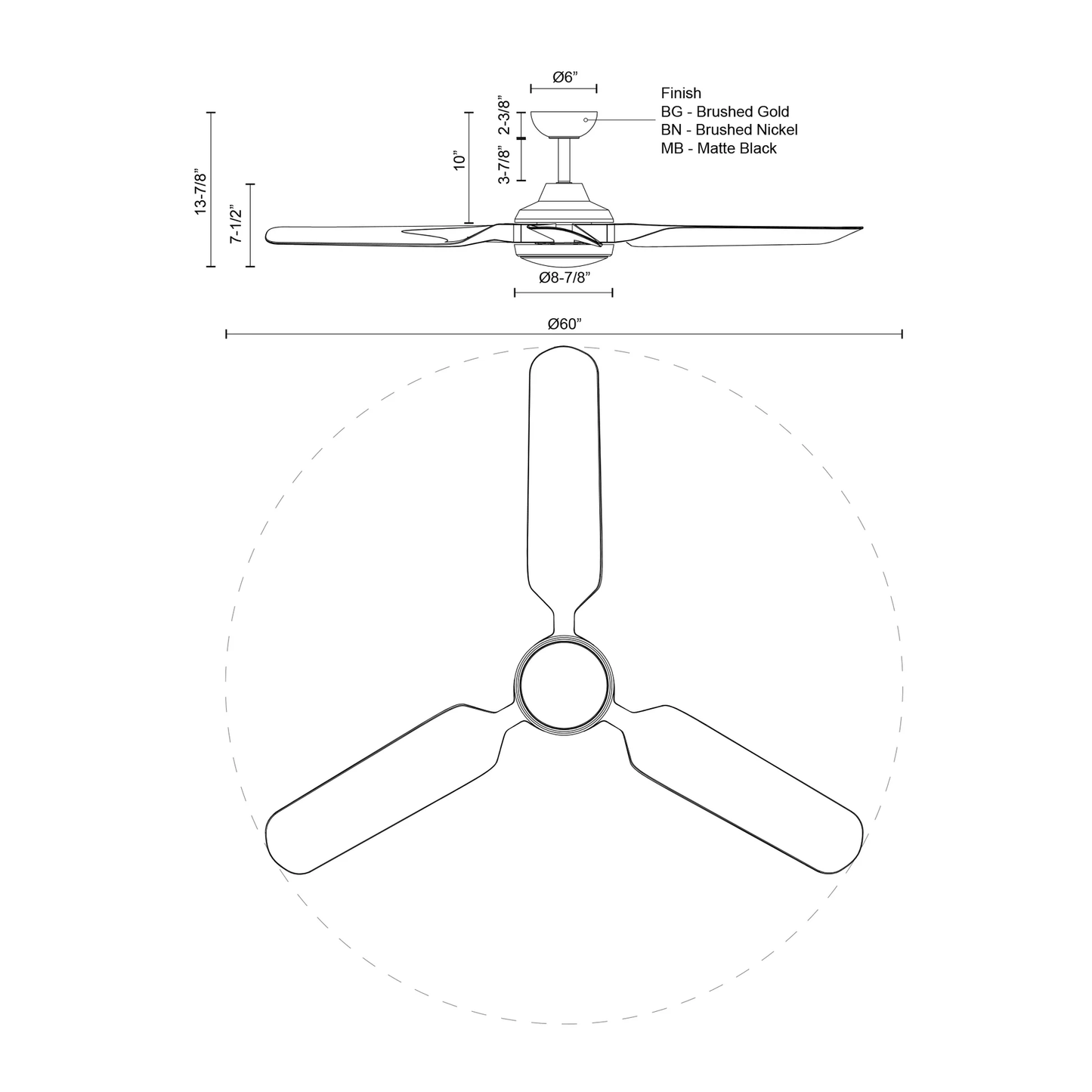 Fremont 60-in Ceiling Fan