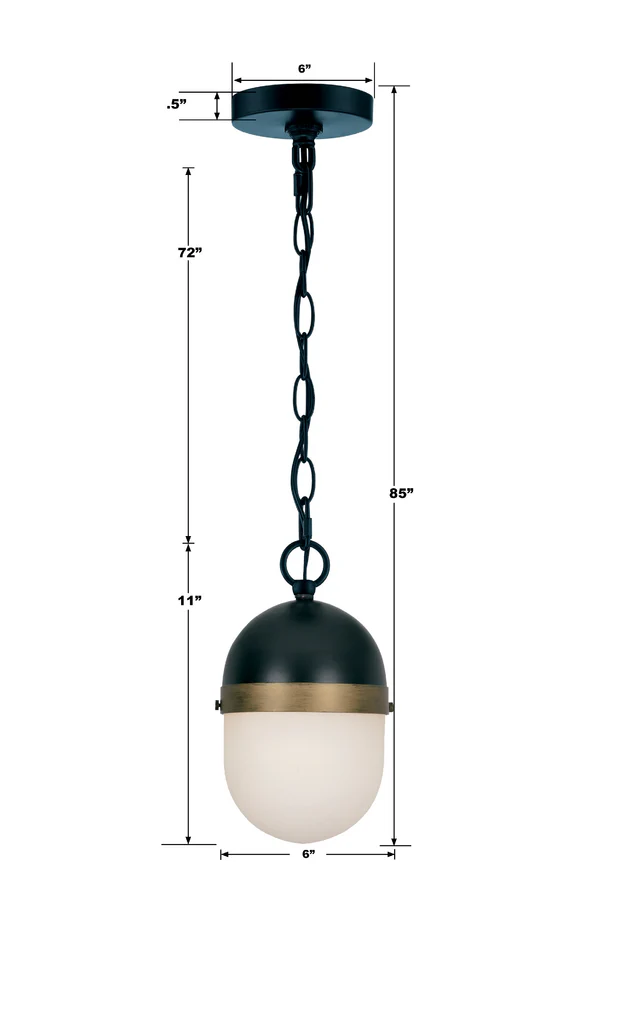 Brian Patrick Flynn Capsule 1 Light Outdoor Pendant - Small