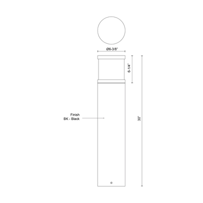 Chadworth 30-in Bollard