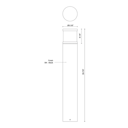 Chadworth 40-in Bollard