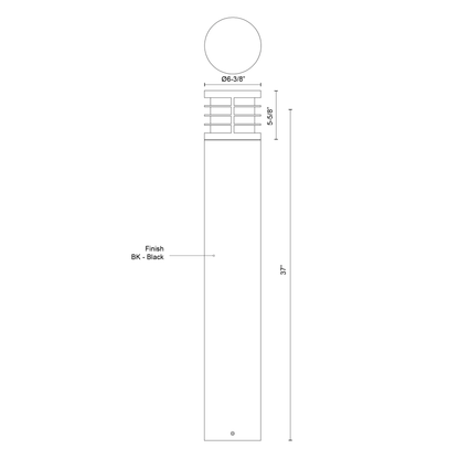 Blaine 37-in Bollard