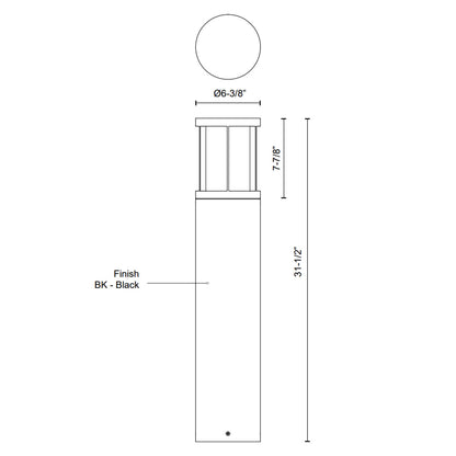 Alden 31-in Bollard