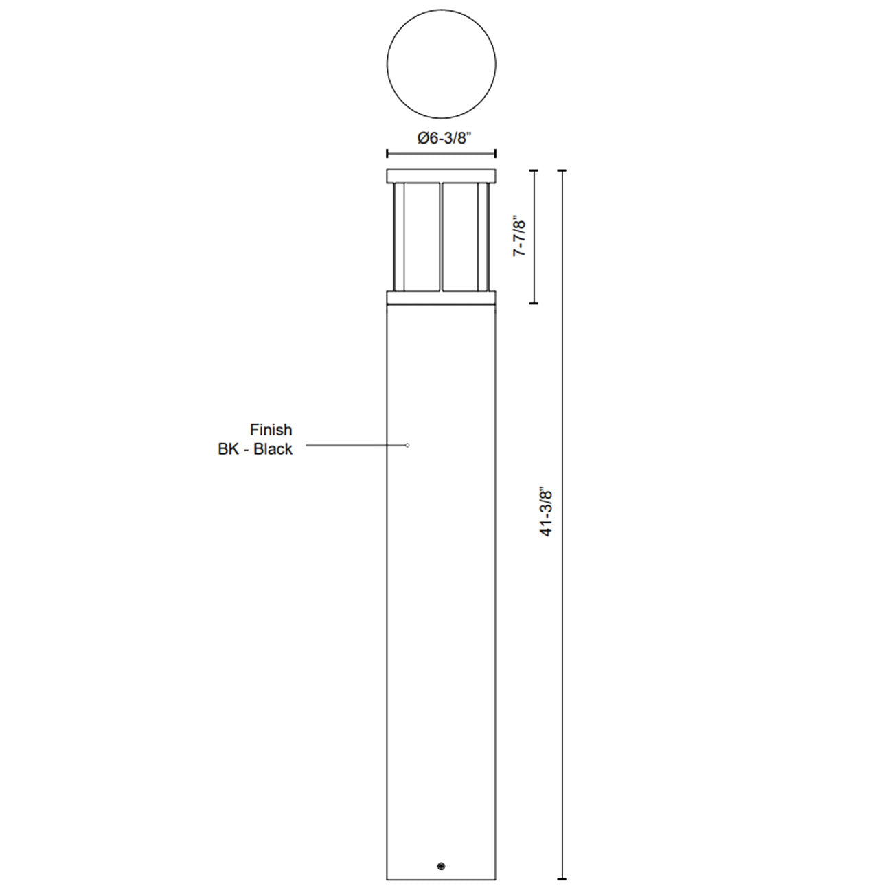 Alden 41-in Bollard