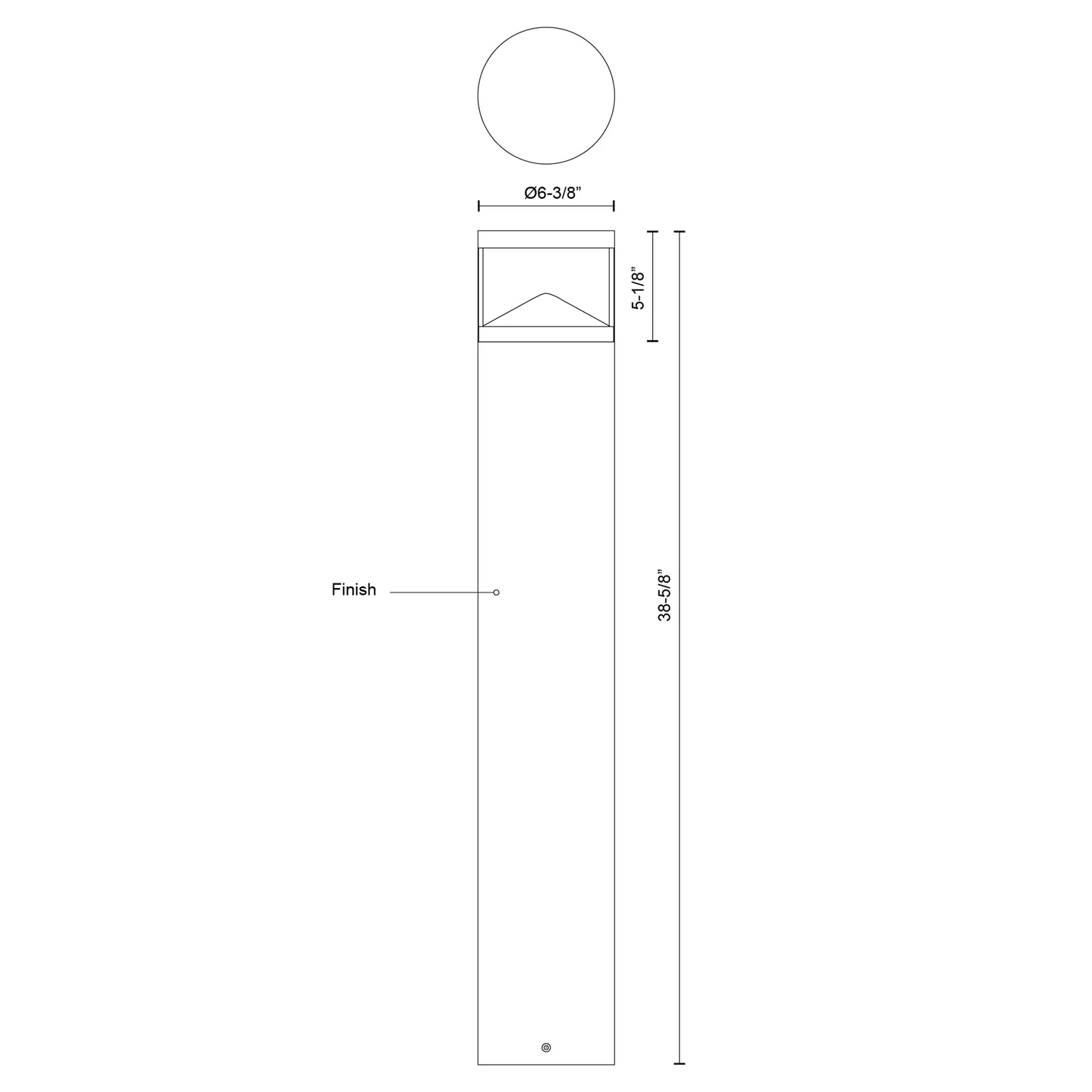 Dover 39-in Bollard