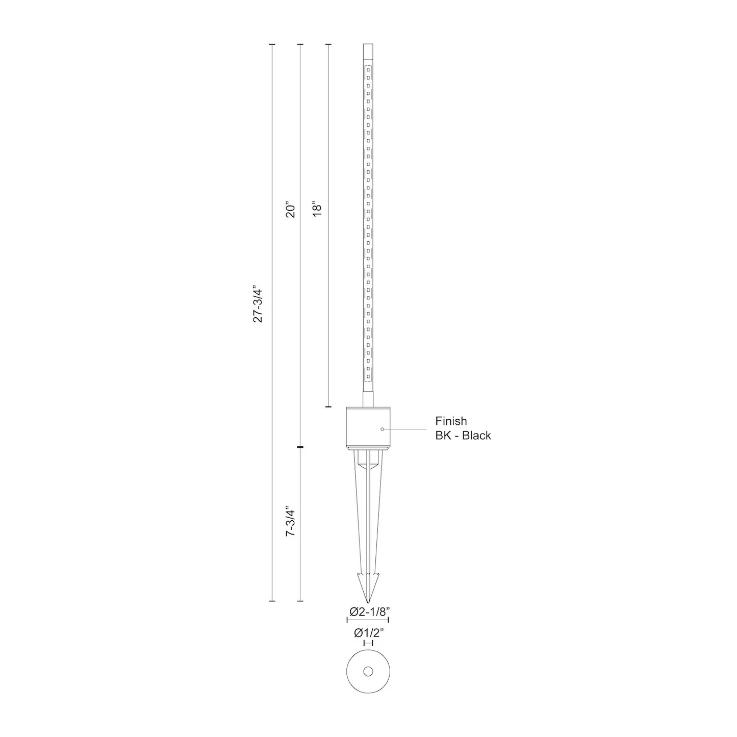 Dorian 18-in Exterior Low Voltage Landscape