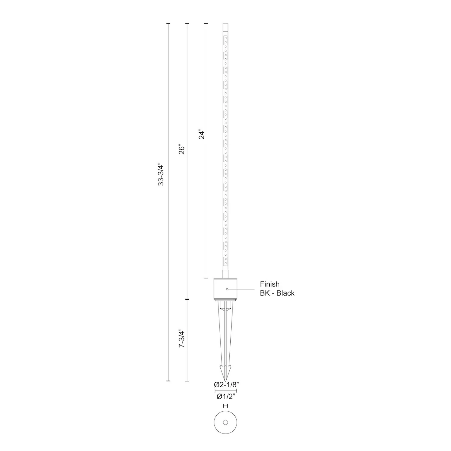 Dorian 24-in Exterior Low Voltage Landscape