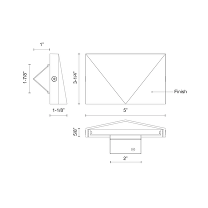 Lio 3-in Exterior Wall/Step Light