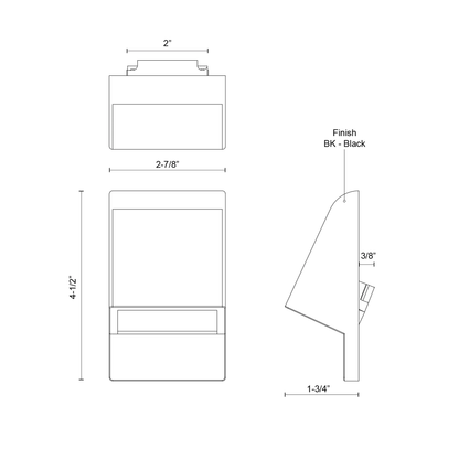 Jackson 4-in Exterior Wall/Step Light