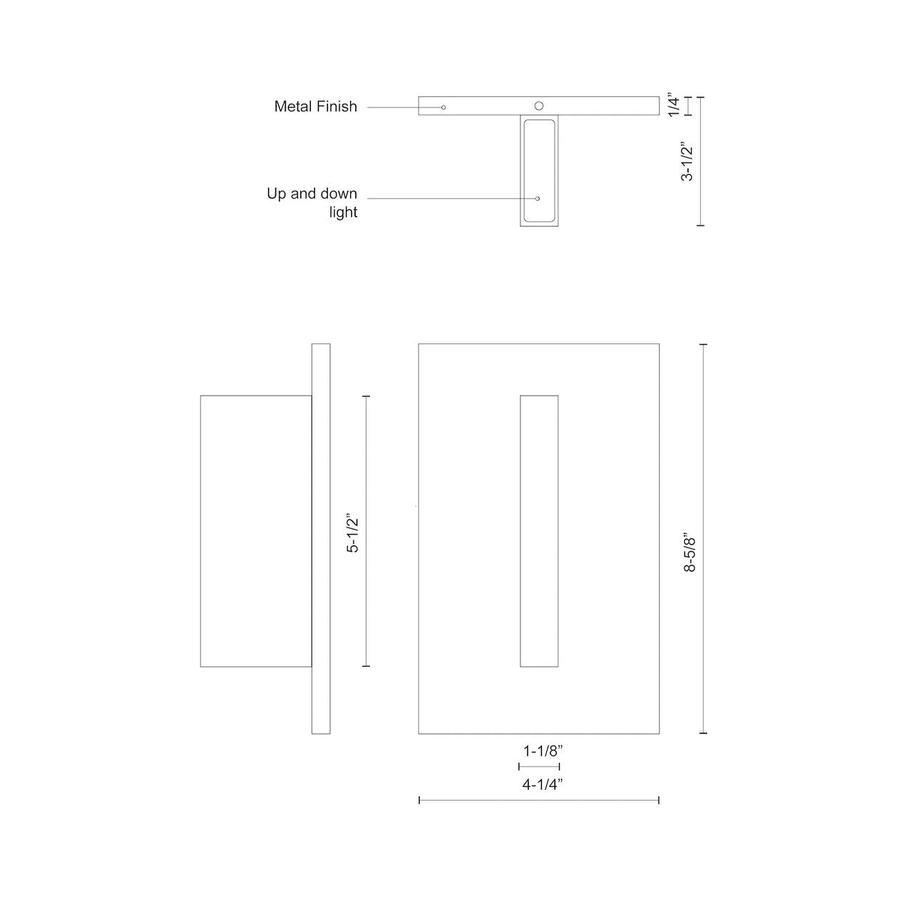 Vista 9-in Exterior Wall Sconce