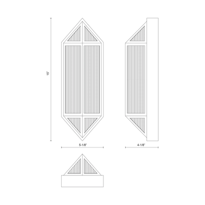 Cairo 5-in Exterior Wall Sconce