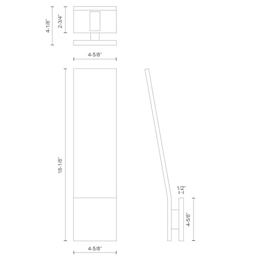 Nevis 18-in Exterior Wall Sconce