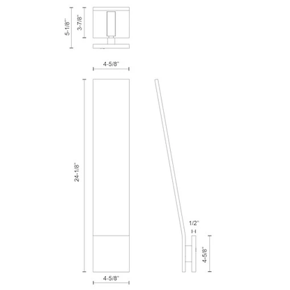 Nevis 24-in Exterior Wall Sconce