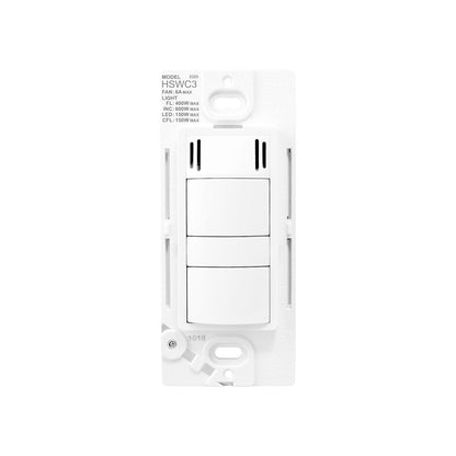 Humidity Fan/Light Control Switch: White