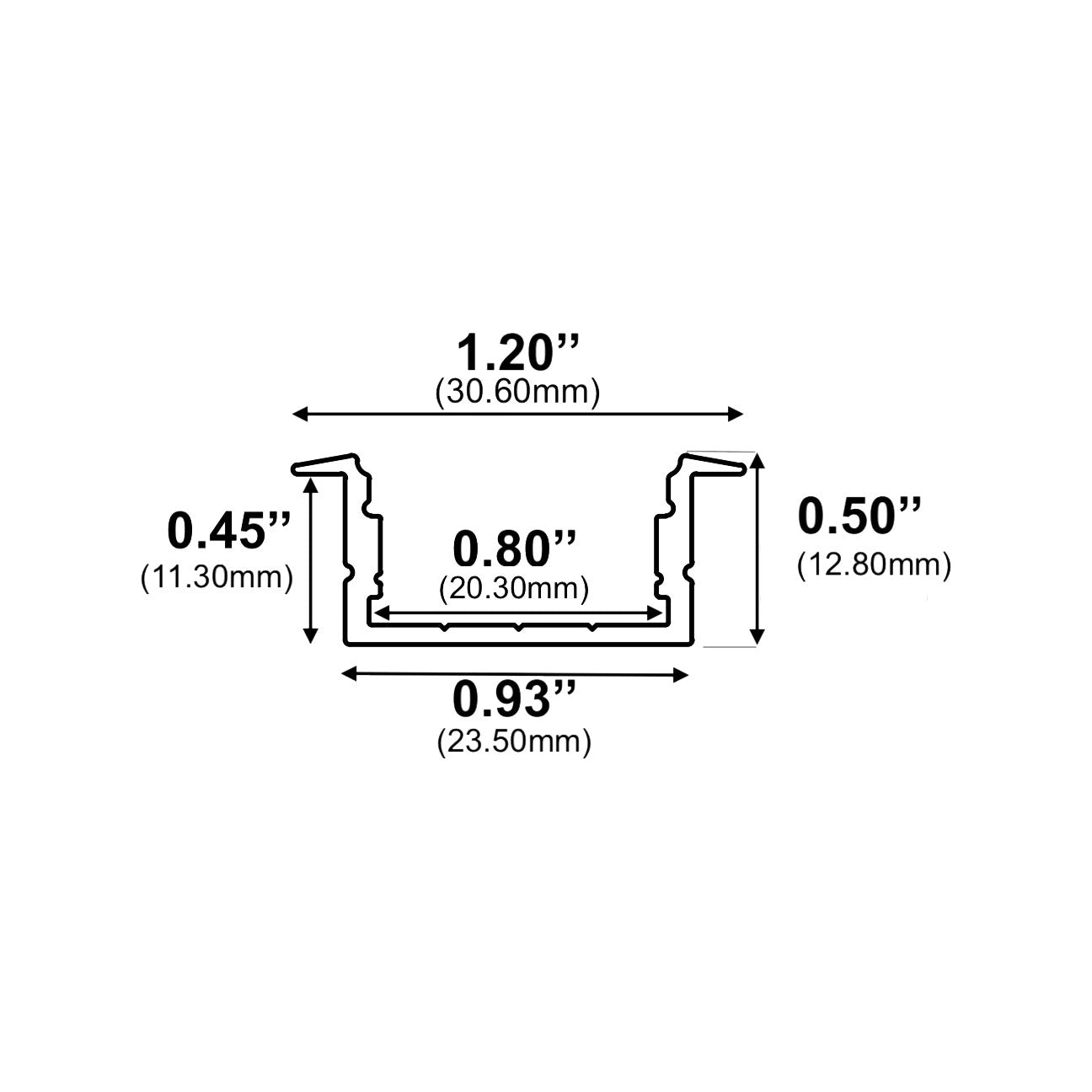 J1952 Recessed LED Channel