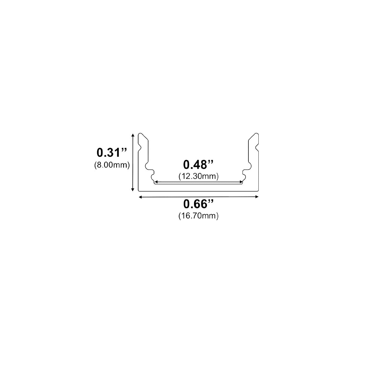 J1971BB - Surface Mount LED Channel