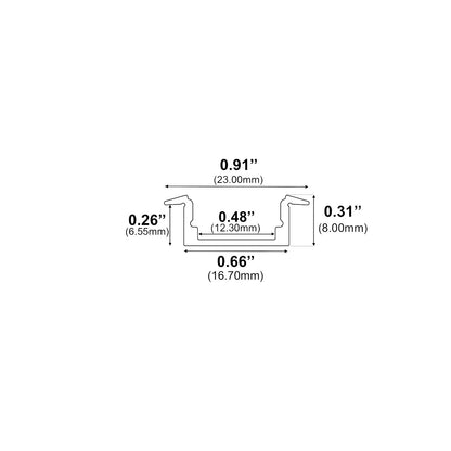 J1972B - Recessed LED Channel