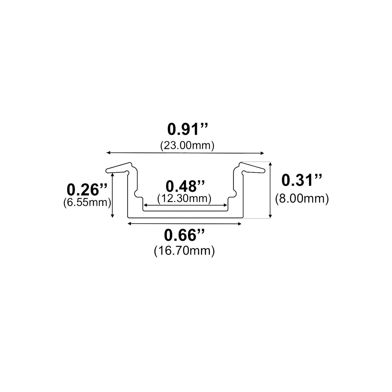 J1972 - LED Recessed Channel