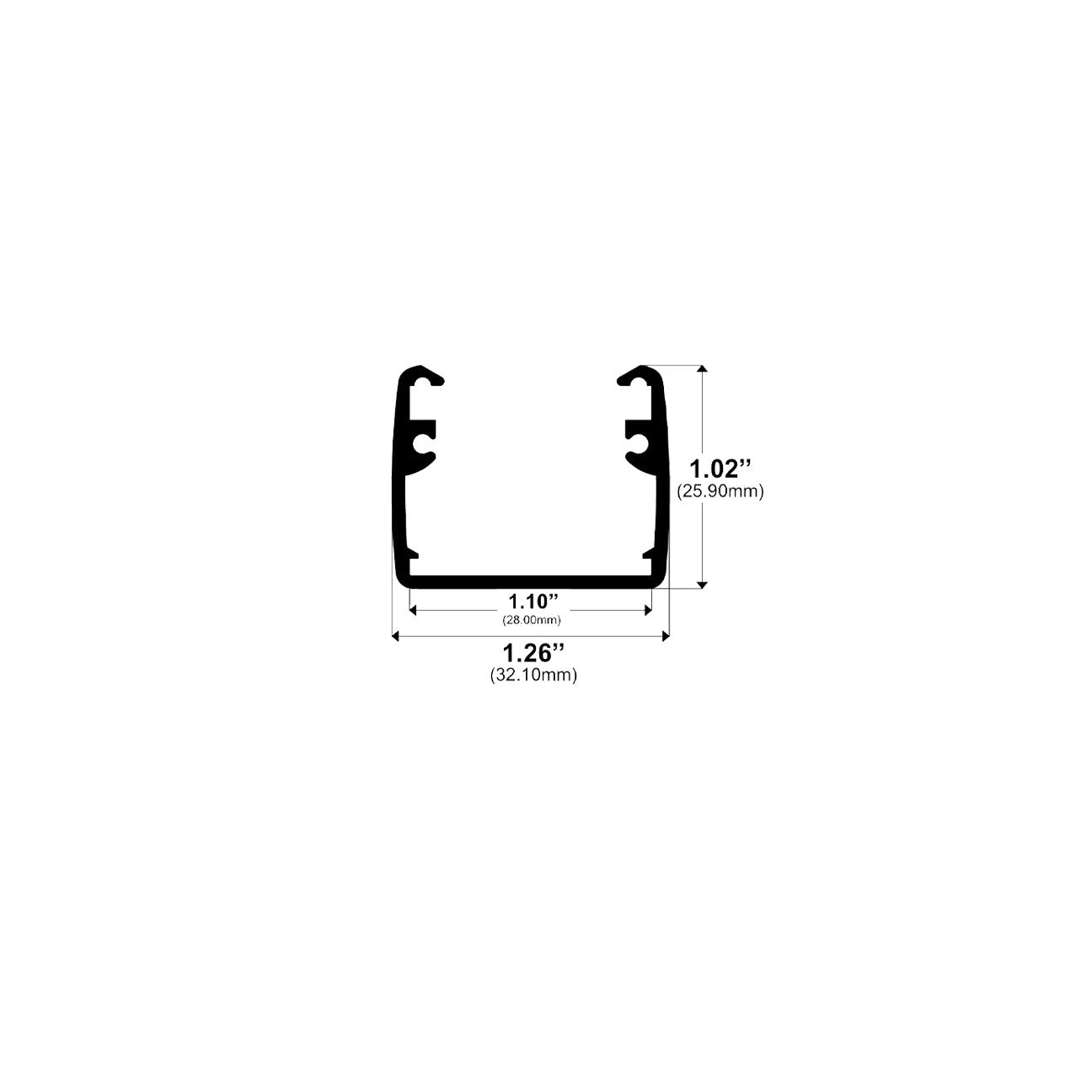 J411 - Surface Mount LED Channel