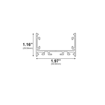 J455B - Surface or Suspended Mount LED Channel