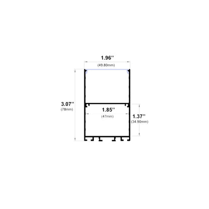 J580 - Surface or Suspended Mount LED Channel