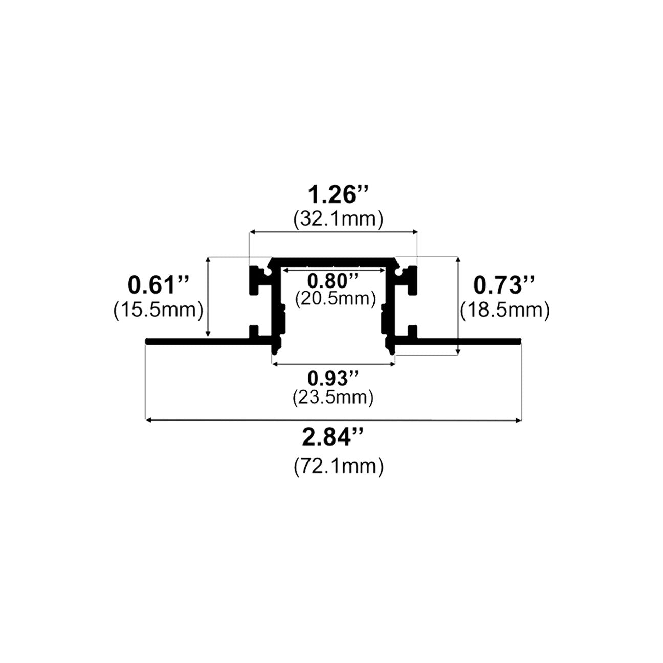 J620 - Recessed LED Channel