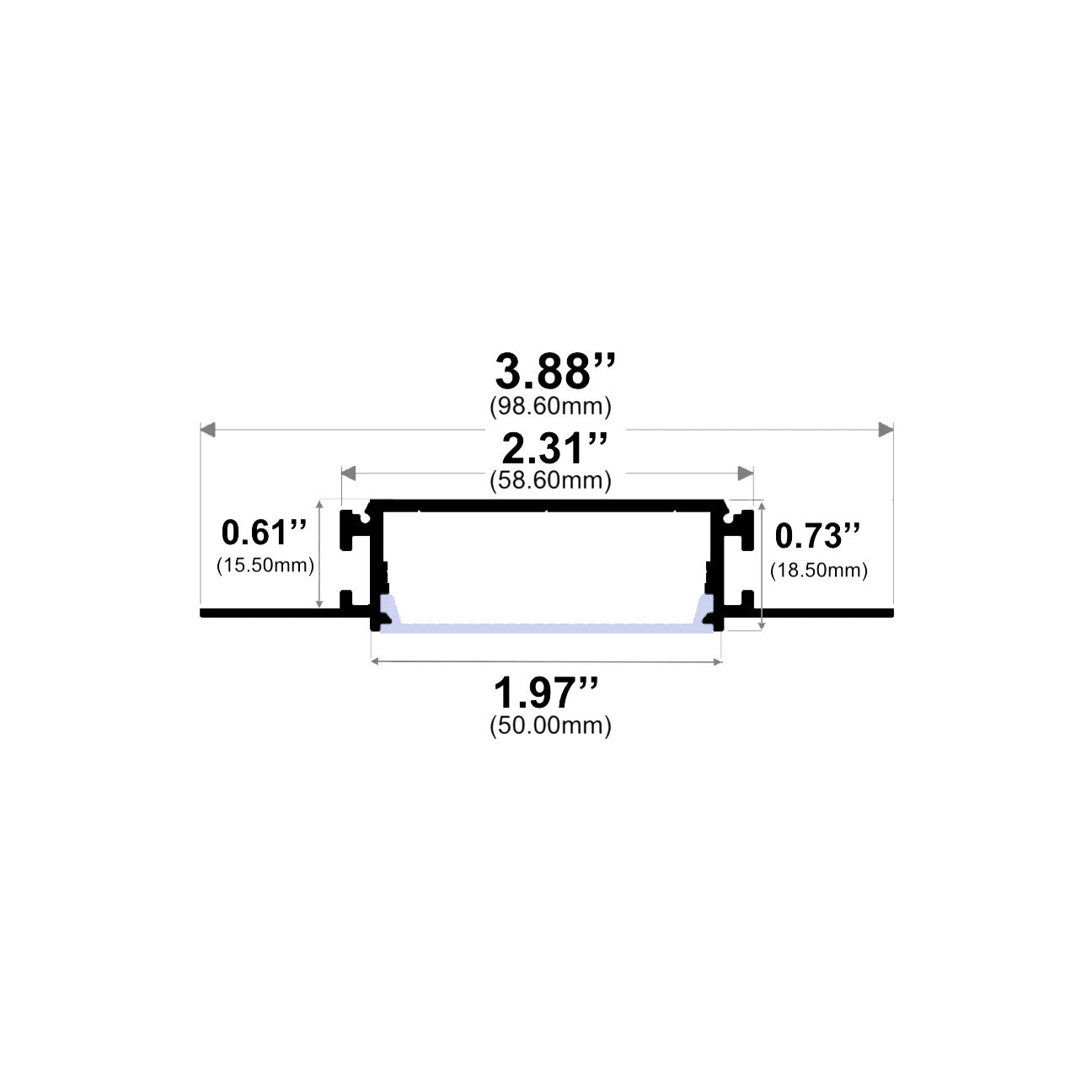 J655 - Recessed LED Channel