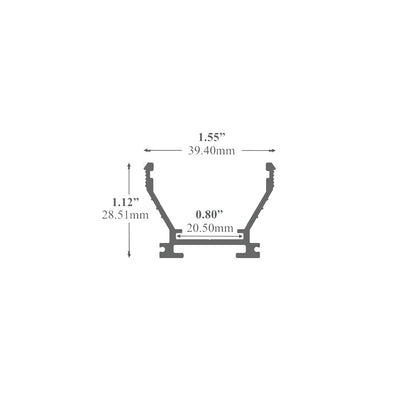 J701 - Surface or Suspended Mount LED Channel