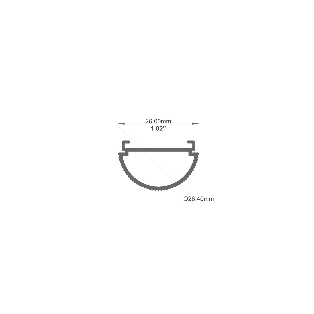 J957 - Round LED Channel