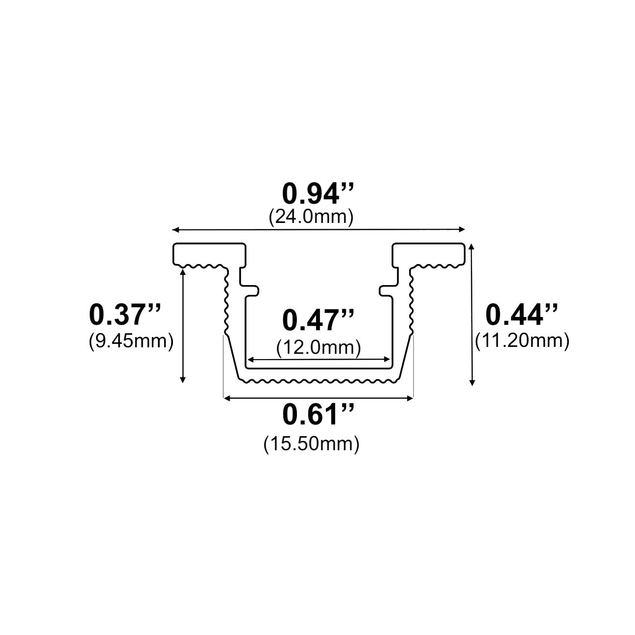 J962 - Recessed LED Channel