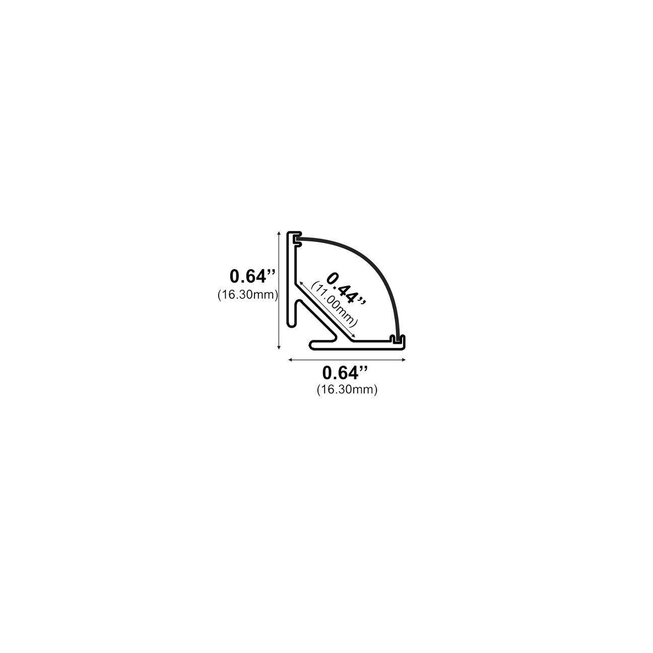 J964 - Surface Mount LED Channel