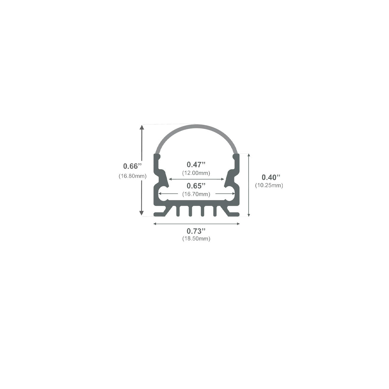 J967R - Surface Mount LED Channel