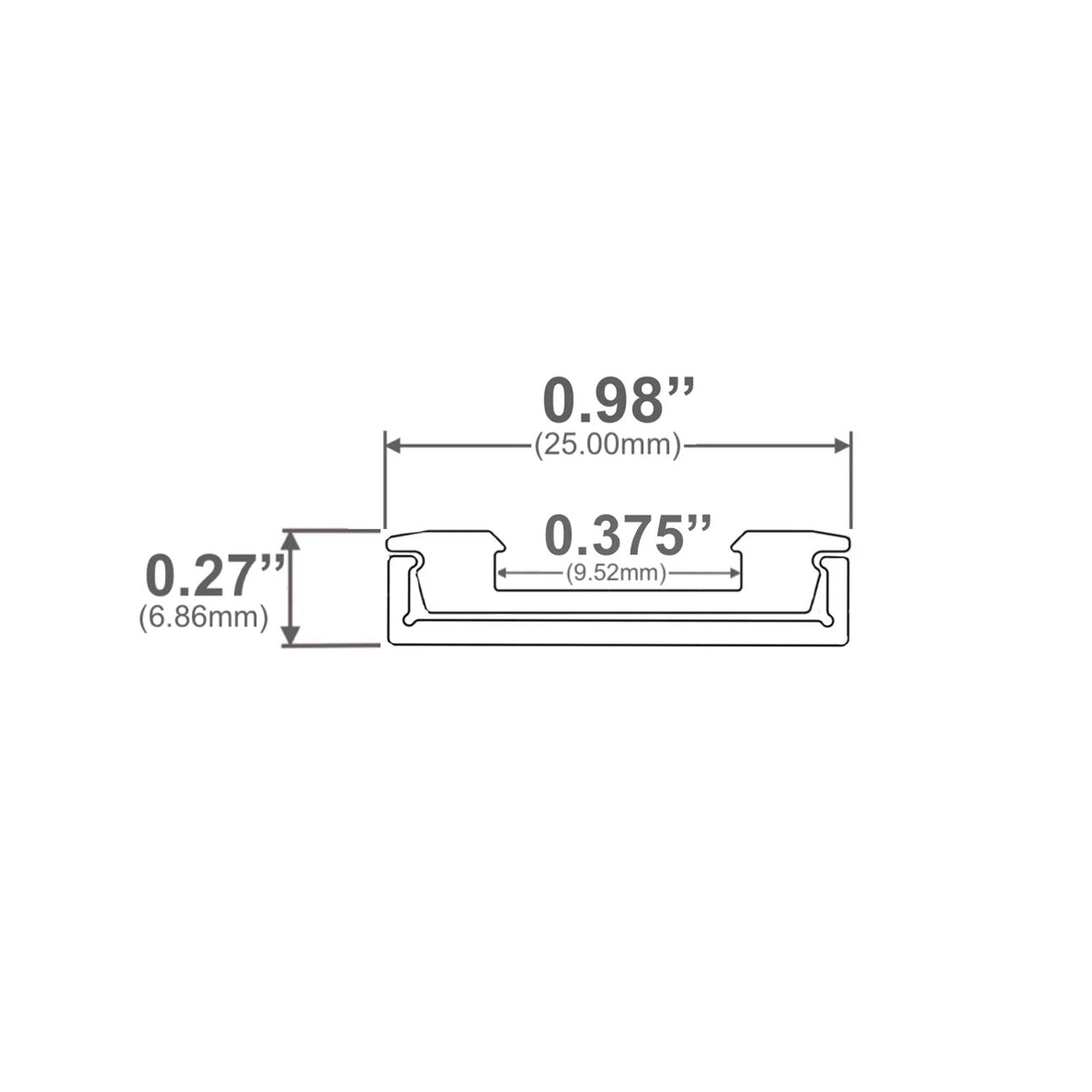 J968 Surface Mount LED Channel