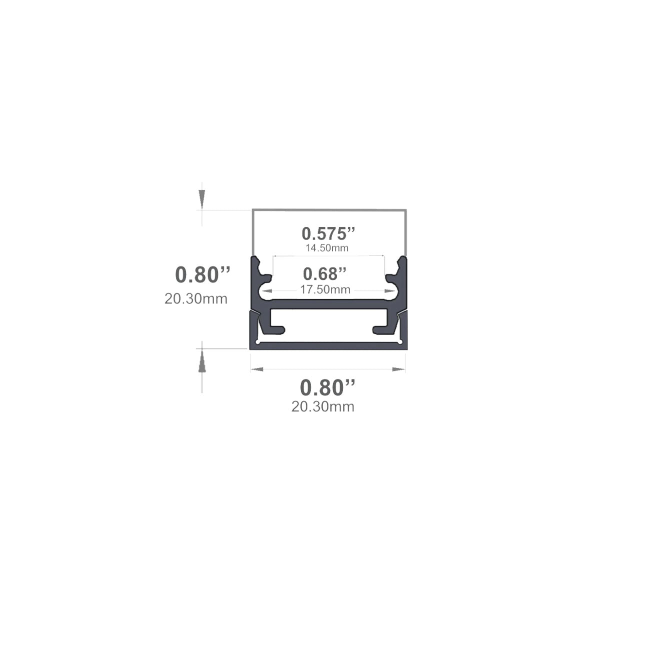 J975 - Surface Mount LED Channel