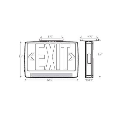 Exit Sign: Emergency Light Pipe