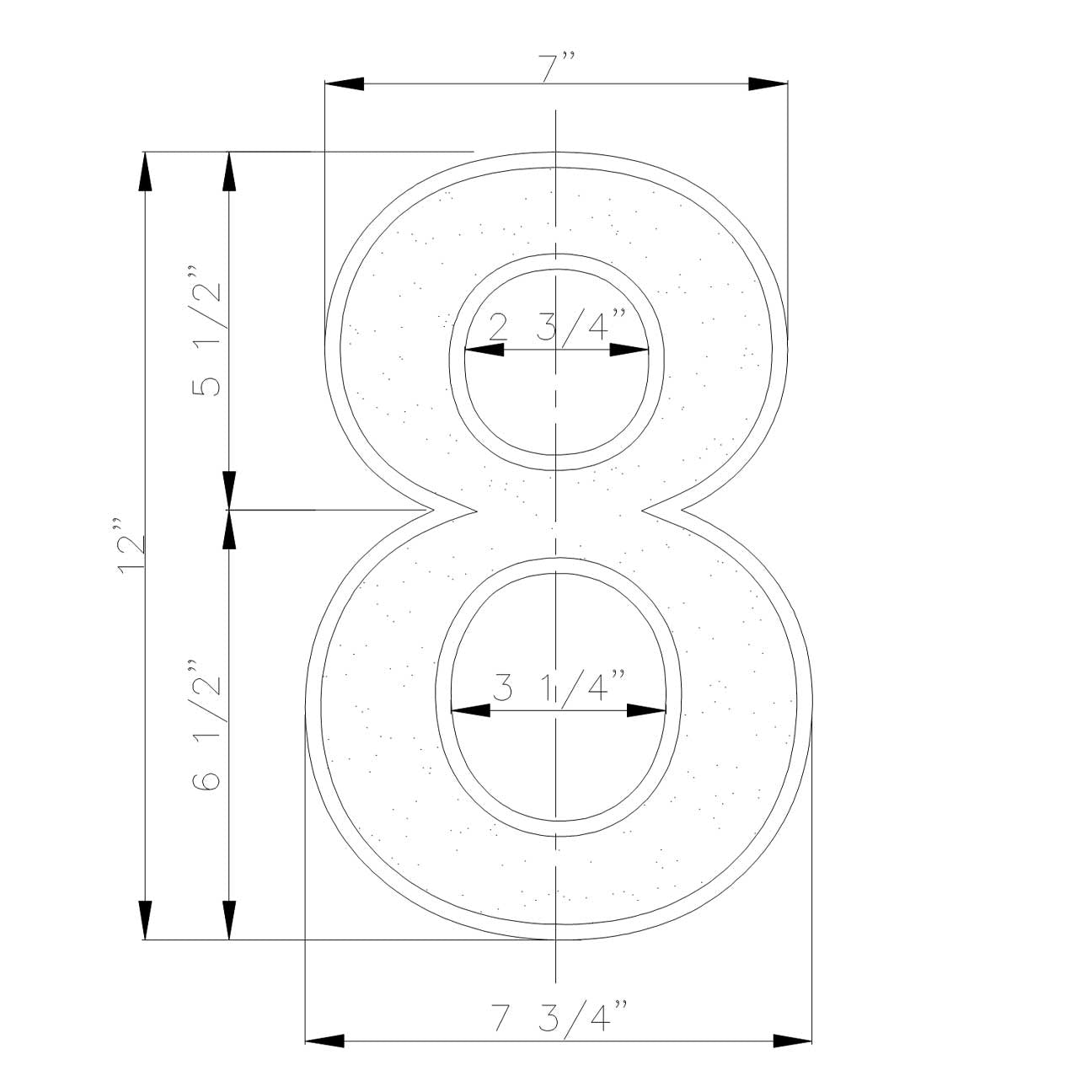 Illuminated Address Number - 8