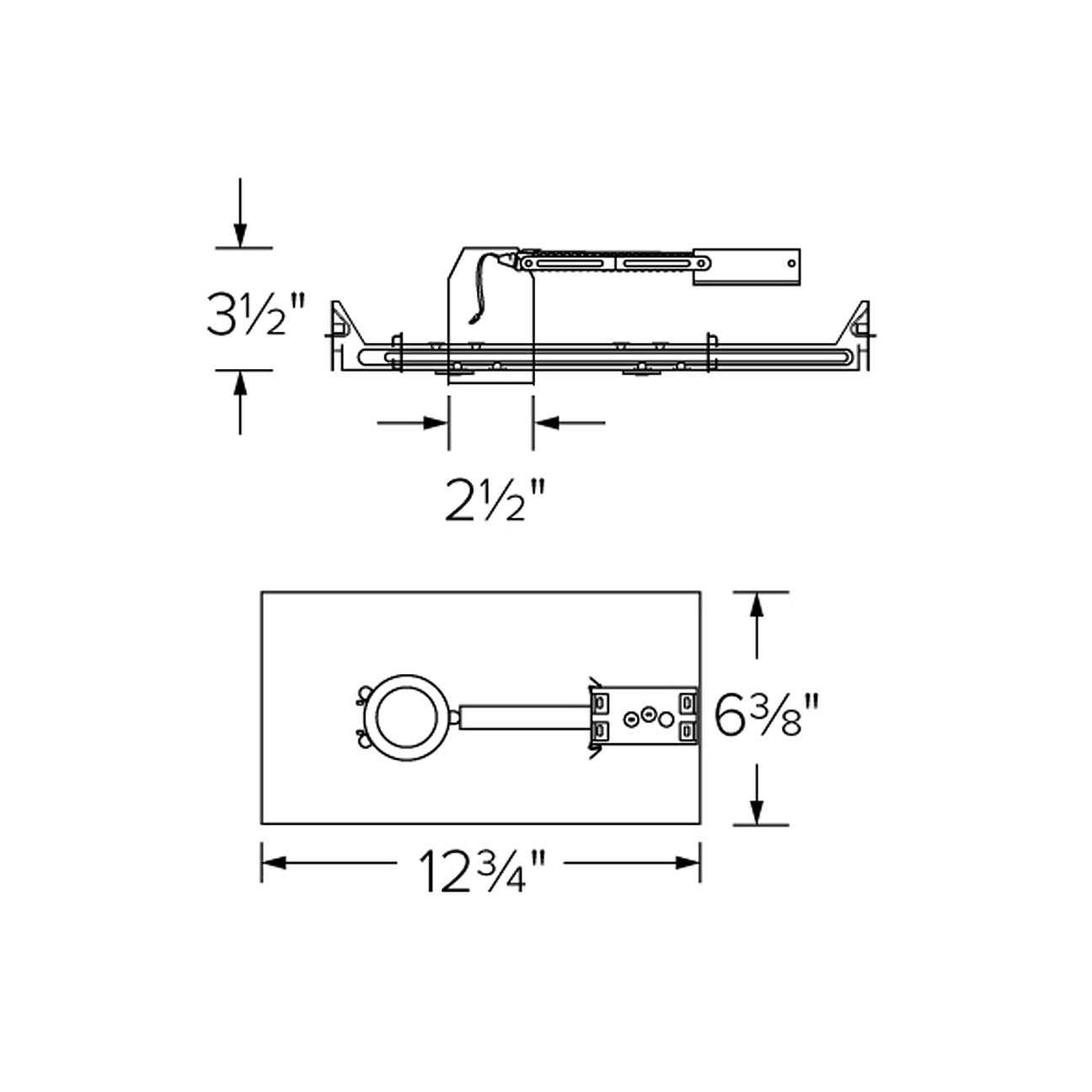 2" New Construction LED Housing Can