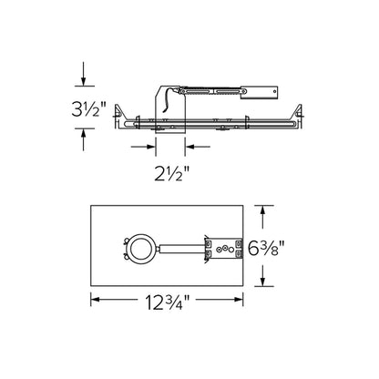 2" New Construction LED Housing Can