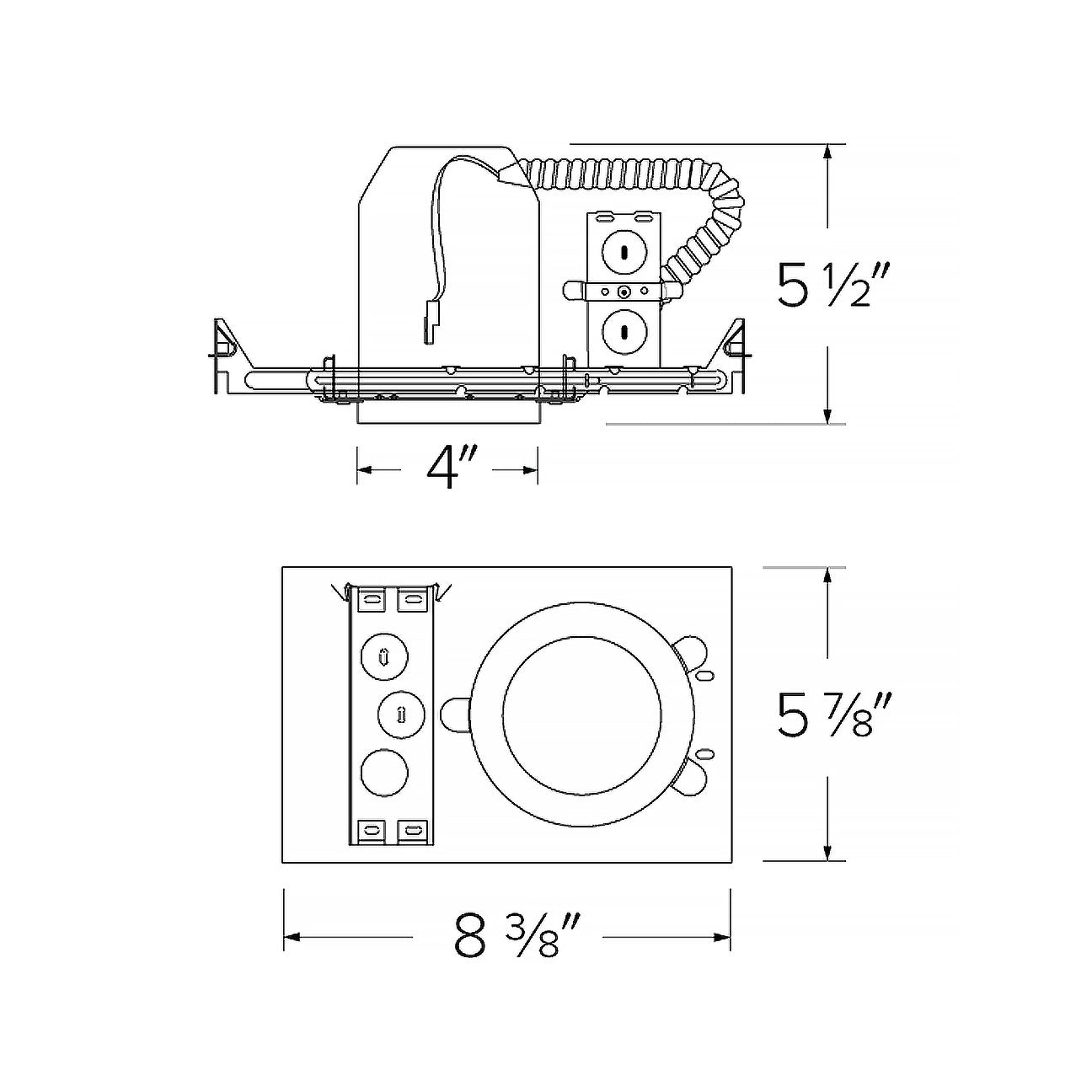 4" New Construction LED Housing Can