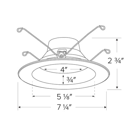 5/6" LED Round Recessed Shallow Insert