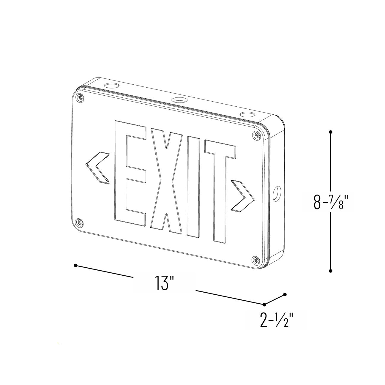 Exit Sign: Wet Location