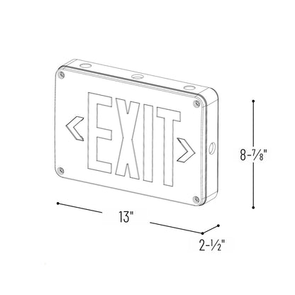 Exit Sign: Wet Location