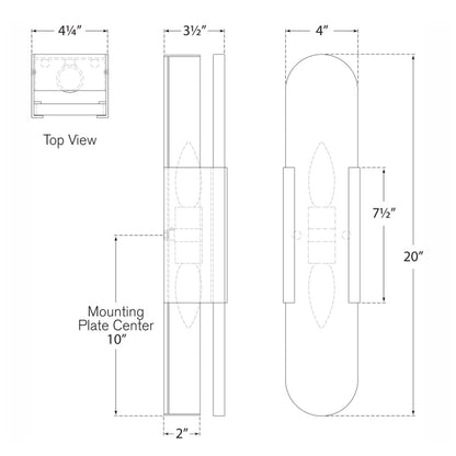 Melange Elongated Sconce