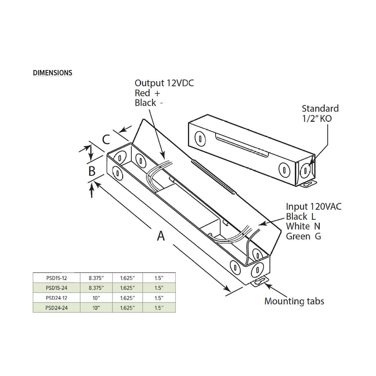 12/24VDC Dimmable LED Driver