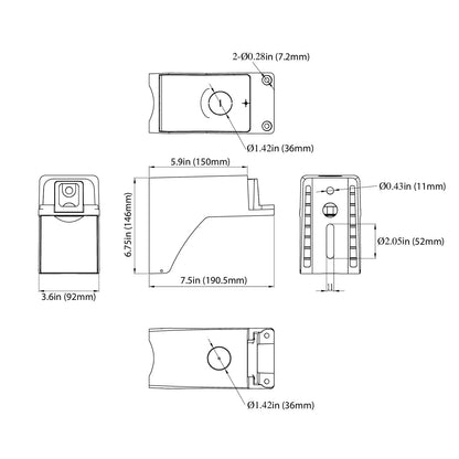 6" Pole Mount Arm