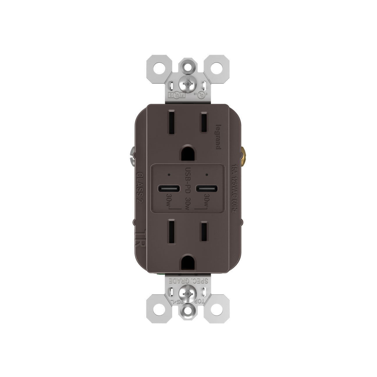 Receptacle: Ultra-Fast Plus USB C/C, TR, 15A