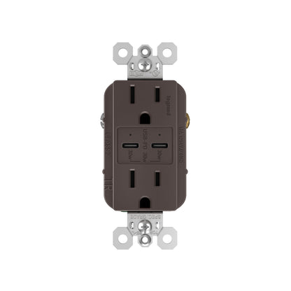 Receptacle: Ultra-Fast Plus USB C/C, TR, 15A